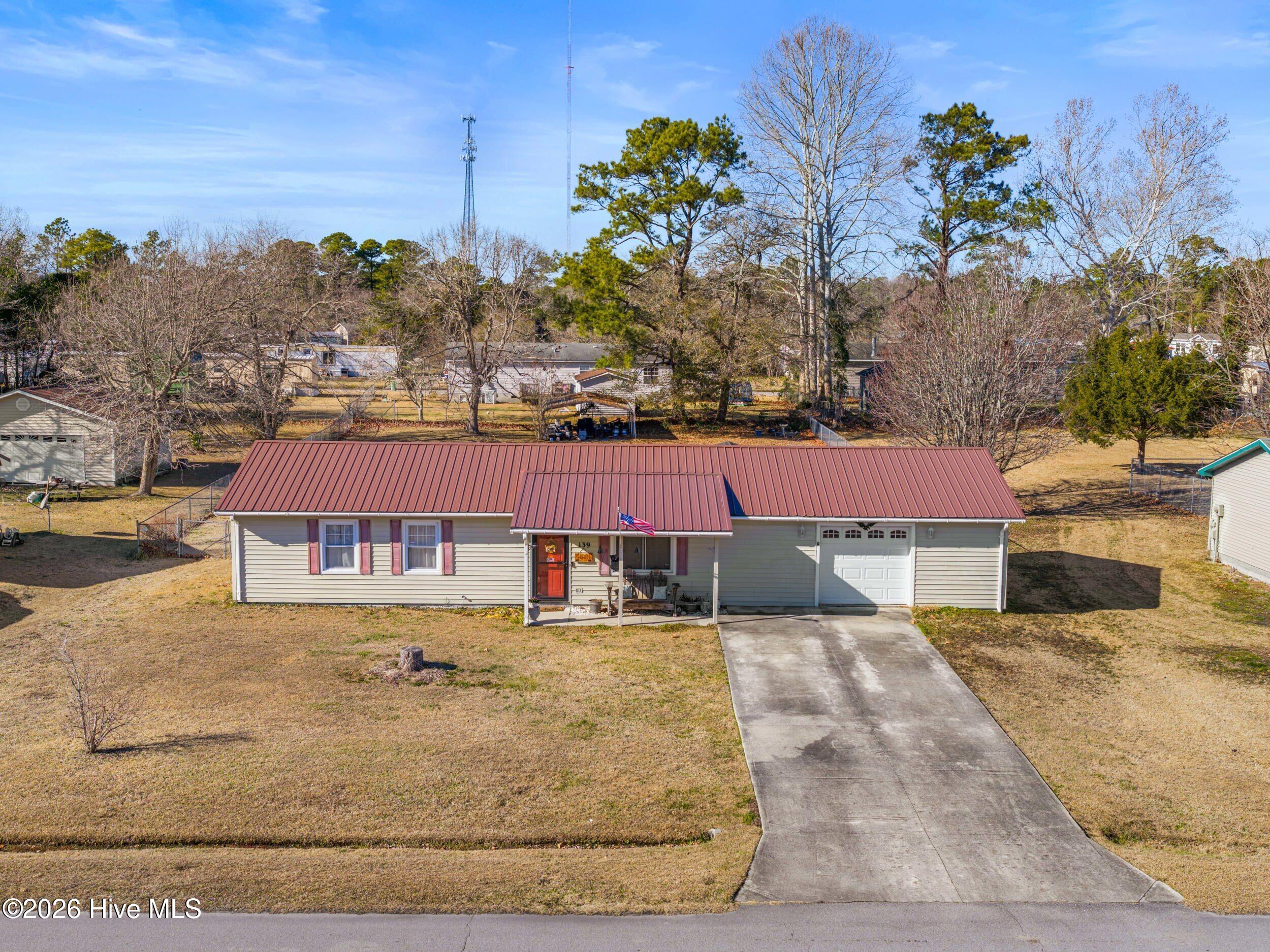139 Bayberry Road Newport, NC 28570 - Photo 31 of 40 Drone front