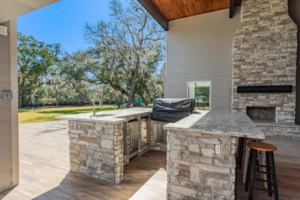 a view of outdoor space and swimming pool