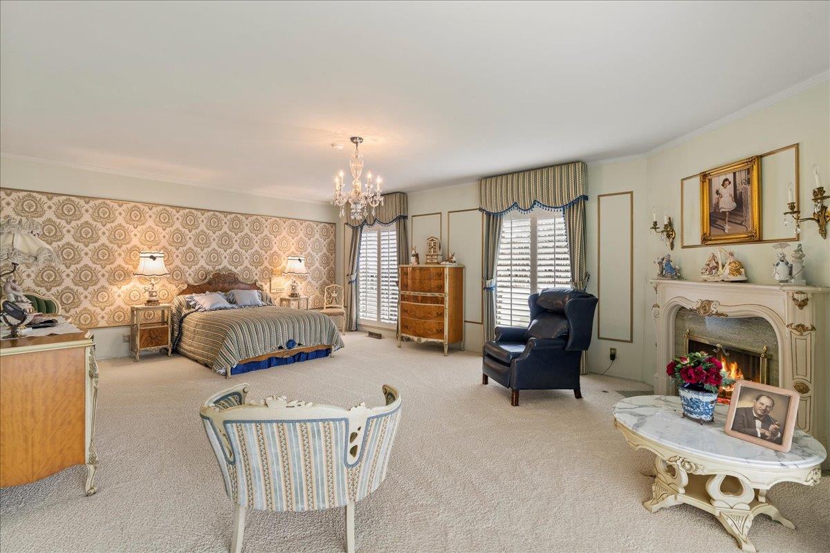 1215 Camino Ramon San Jose, CA 95125 - Photo 47 of 76 a living room with furniture and a fireplace