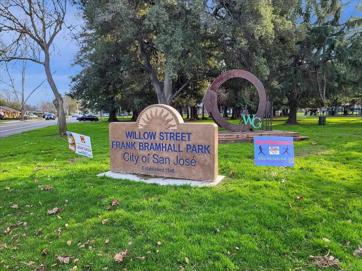1215 Camino Ramon San Jose, CA 95125 - Photo 70 of 76 a view of front of a house with a garden