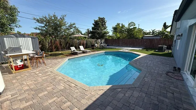a house view with a outdoor space