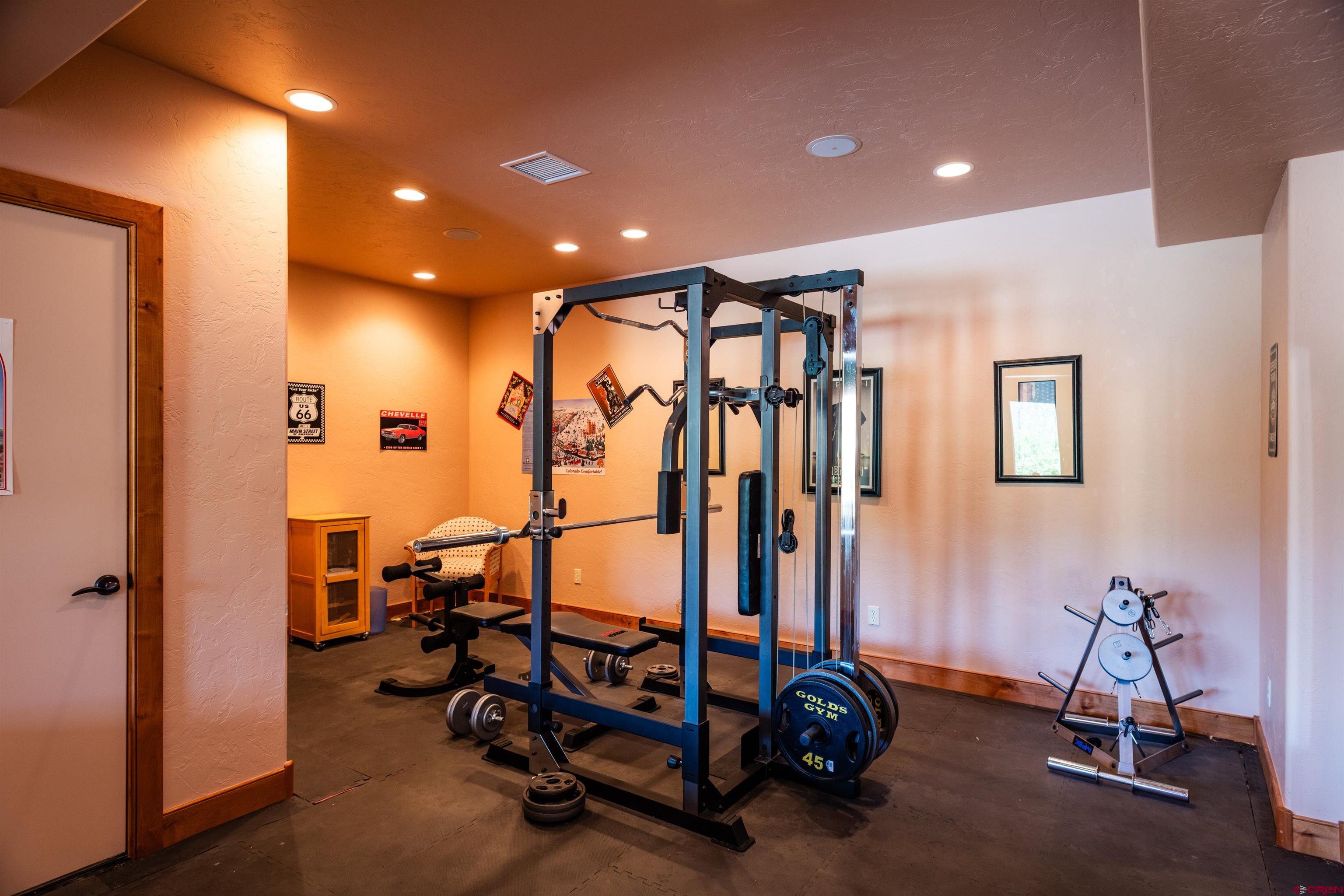 2550 Destination Ranch Road Durango, CO 81301 - Photo 43 of 45 a view of a room with gym equipment
