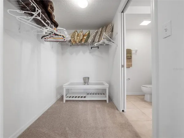 a view of a walk in closet