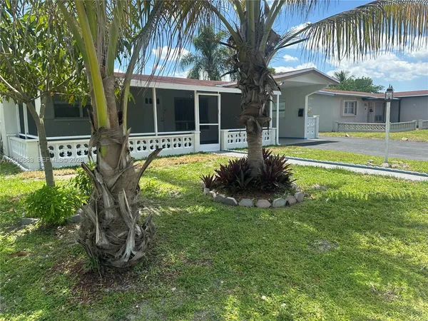 a house view with a swimming pool