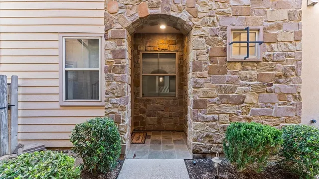 a view of a door of the house