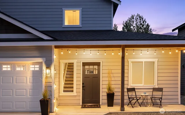a view of a door of the house