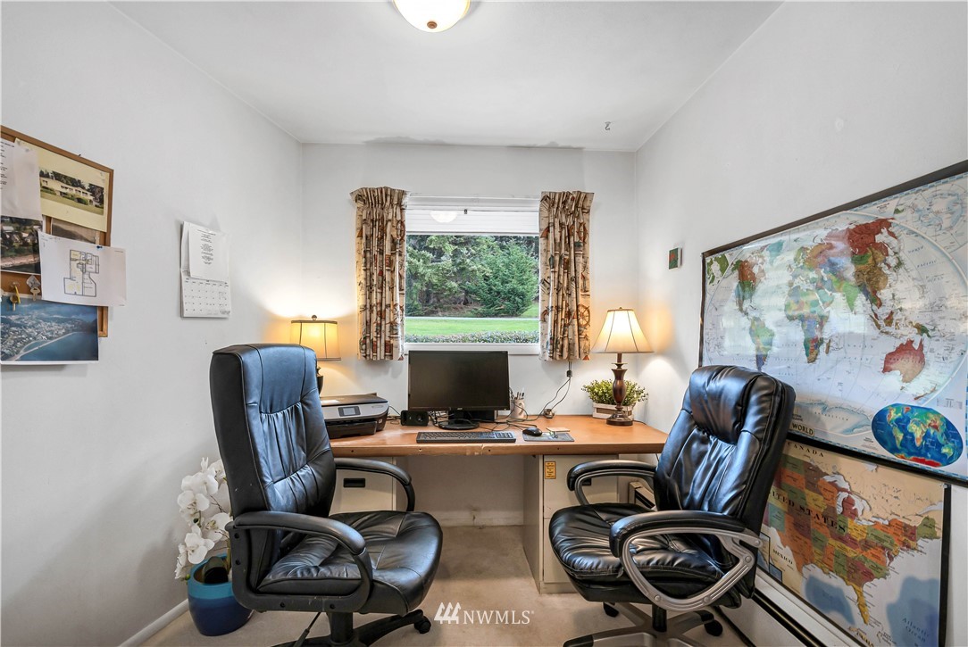 426 Bayside Road Bellingham, WA 98225 - Photo 14 of 40 a view of workspace with furniture and windows