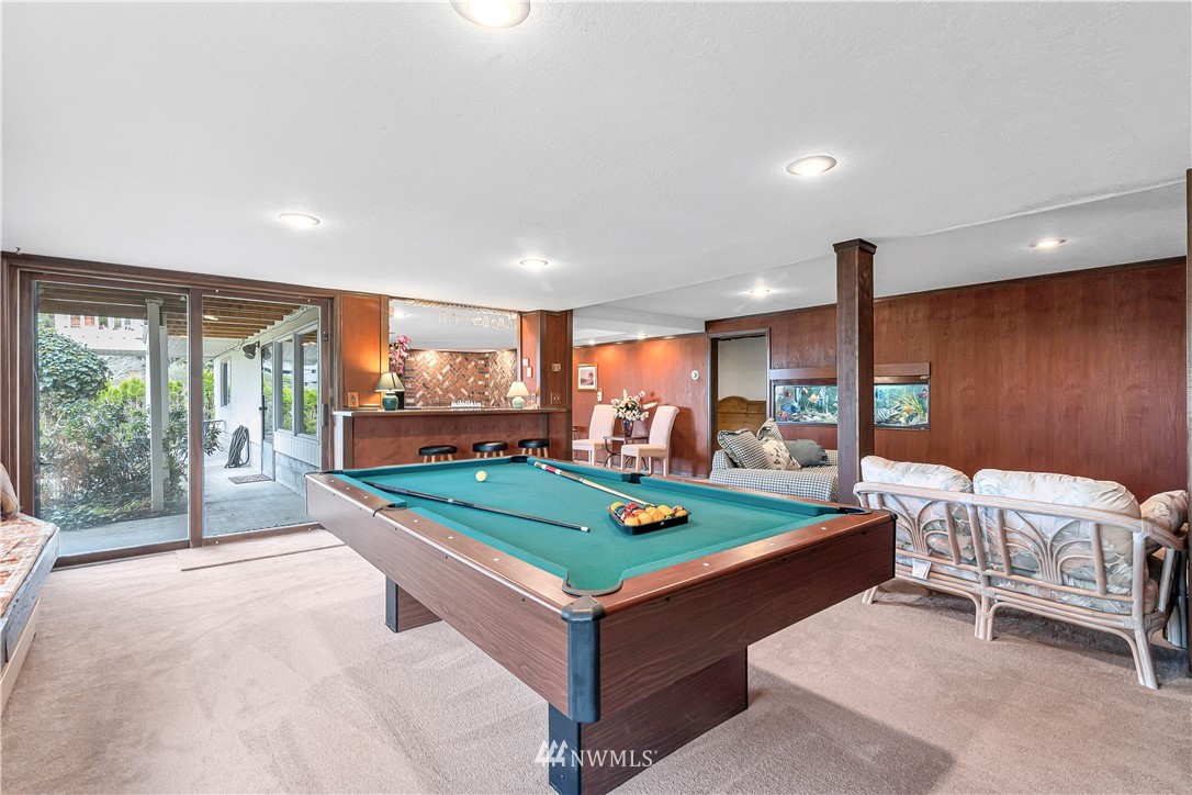 426 Bayside Road Bellingham, WA 98225 - Photo 29 of 40 a room with pool table and windows