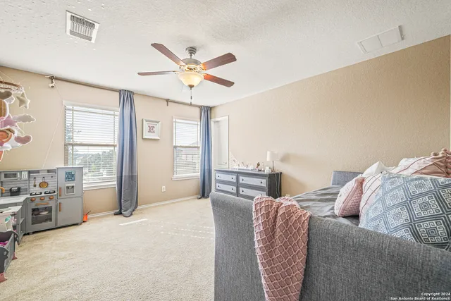 a view of a backyard with a small cabin