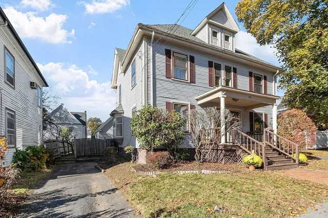 a view of a house with patio