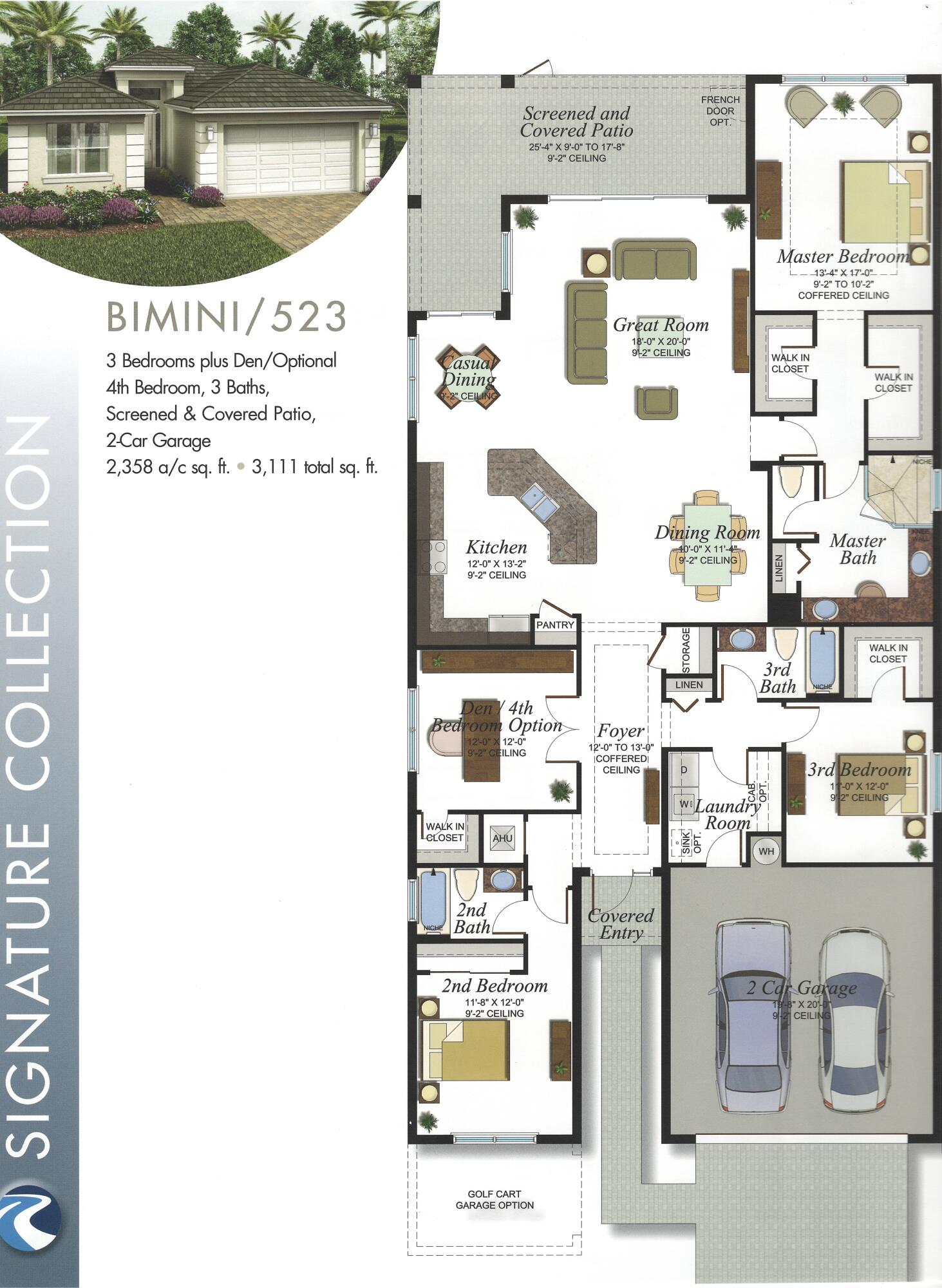 11742 Southwest Sailfish Isles Way Port St. Lucie, FL 34987 - Photo 99 of 99 BIMINI FLOOR PLAN VC