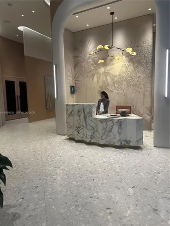 a room with furniture