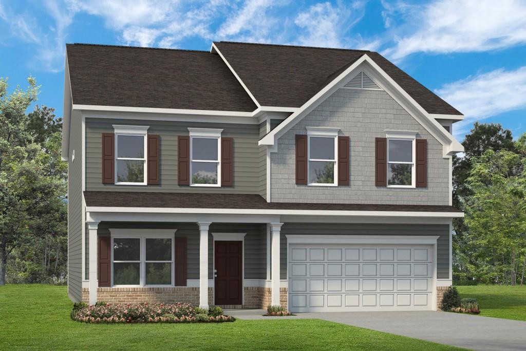 215 Whitneys Way Dallas, GA 30157 - Photo 1 of 1 a front view of a house with a yard