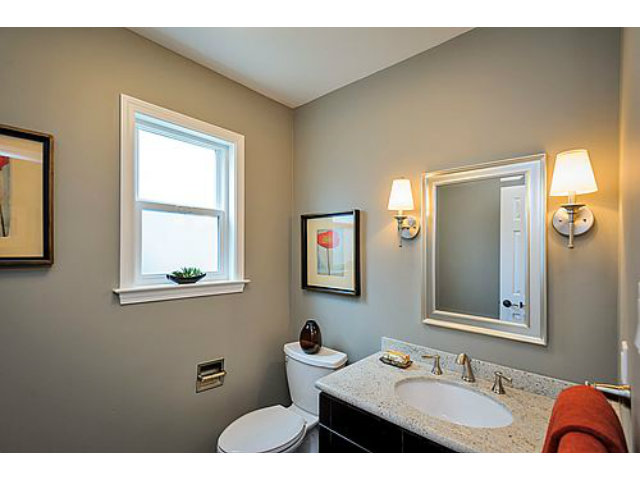 113 Channing Road Burlingame, CA 94010 - Photo 14 of 25 a bathroom with a sink and a mirror