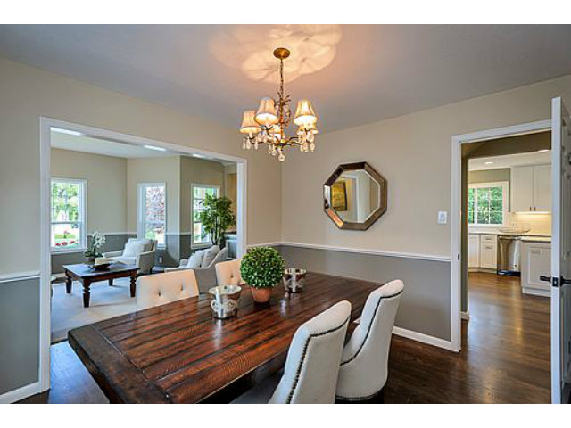 113 Channing Road Burlingame, CA 94010 - Photo 5 of 25 a view of a dining room with furniture and chandelier