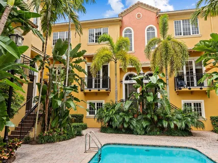 a front view of a multi story residential apartment building