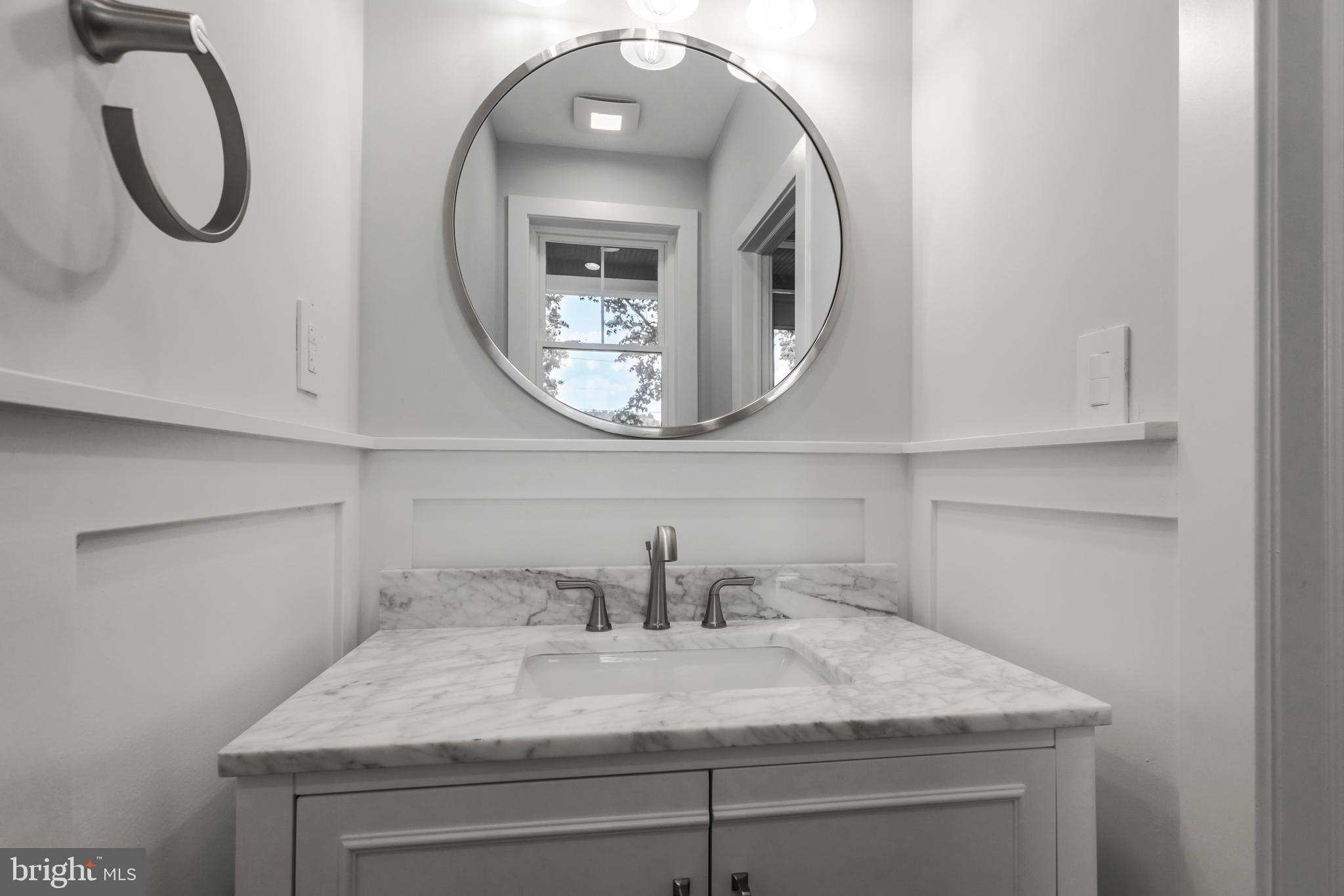 10 Clover Lane Wayne, PA 19087 - Photo 13 of 66 Powder Room w/Wainscoting