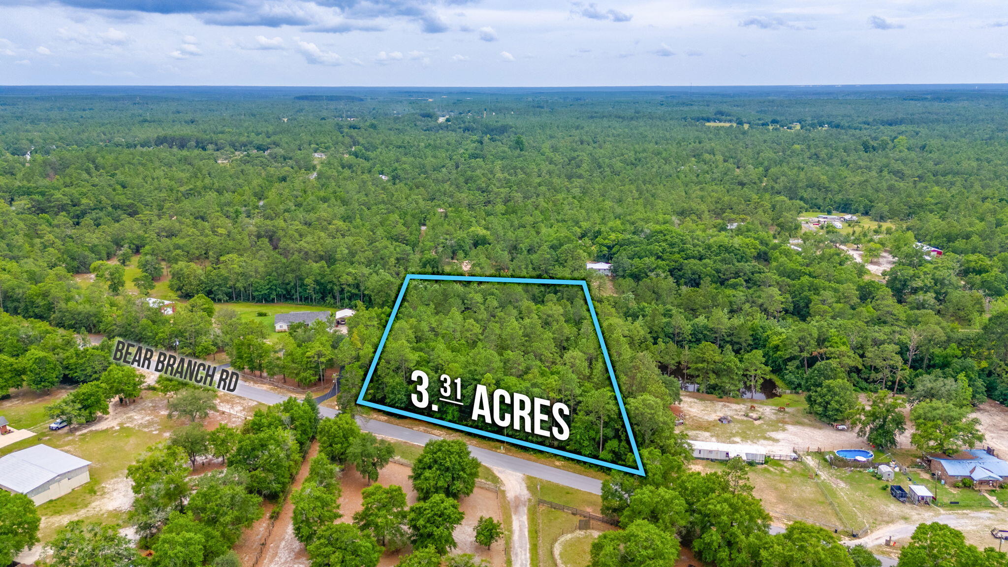 3.31-acres Bear Branch Road Crestview, FL 32539 - Photo 5 of 8 Aerial