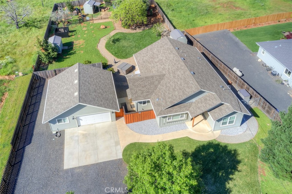 95 Sutter Road Paradise, CA 95969 - Photo 45 of 47 an aerial view of residential house with outdoor space and parking