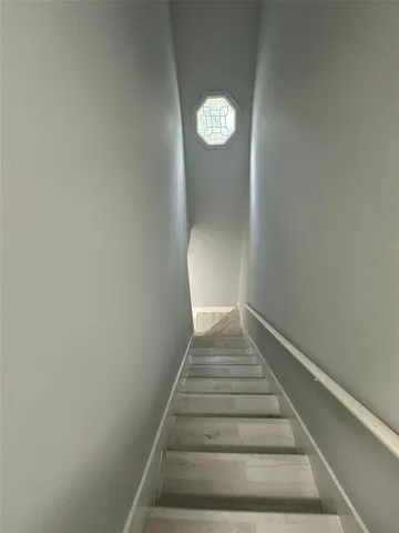 a room with washing machine