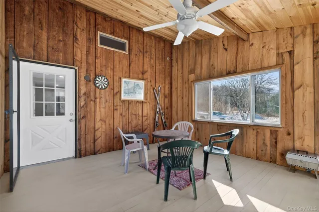 a outdoor space with furniture