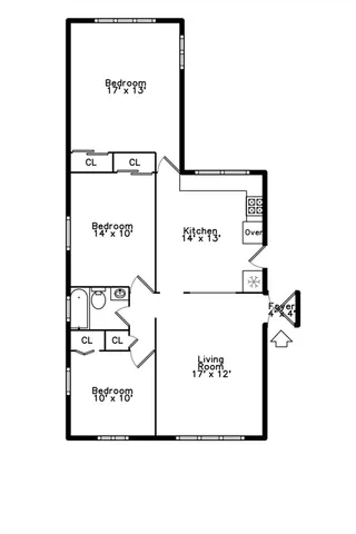 a house view with a garden space