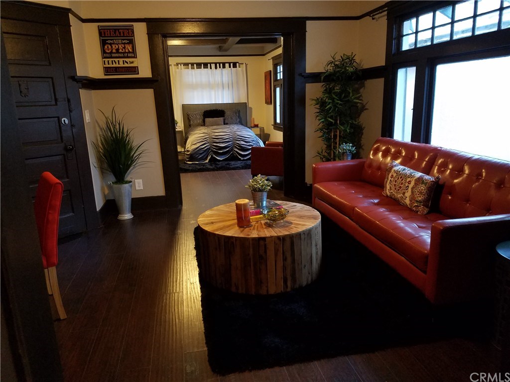 421 West 3rd Street Long Beach, CA 90802 - Photo 21 of 35 Top floor one bedroom with sleeping and living quarters separated by large original pocket door