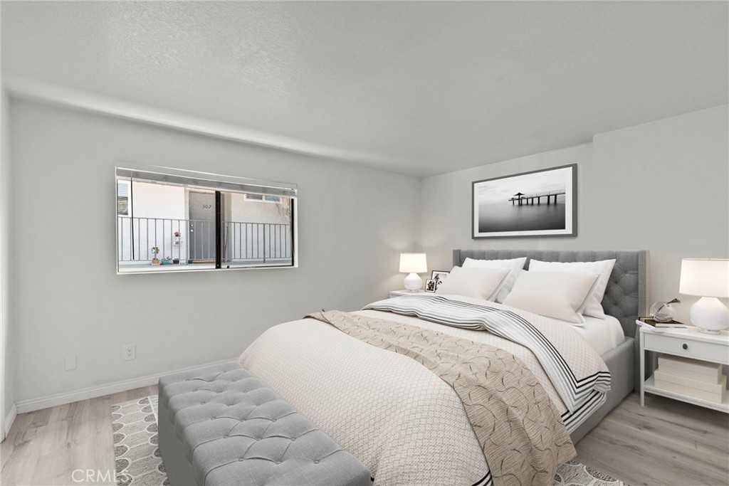 11274 Morrison Street, Unit 2 North Hollywood, CA 91601 - Photo 20 of 37 Bedroom 2 with Walk-In Closet (Virtually Staged)