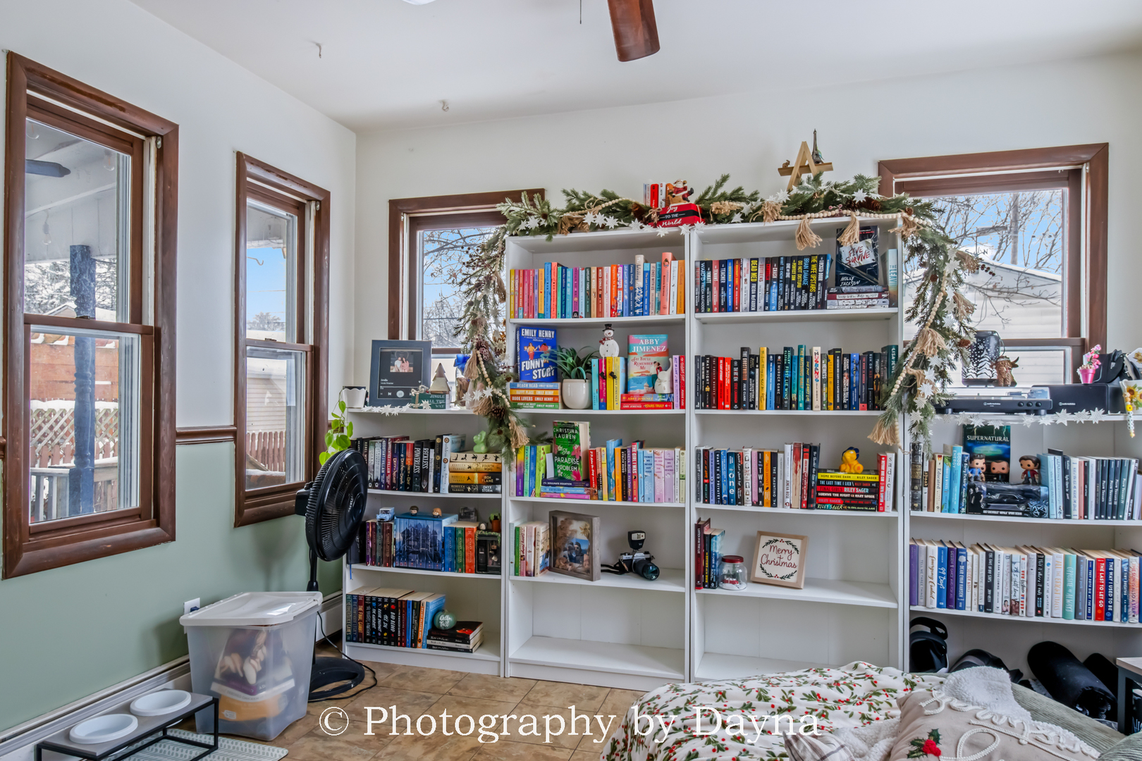 545 South Fraser Avenue Kankakee, IL 60901 - Photo 11 of 33 a living room with lots of books and a book shelf