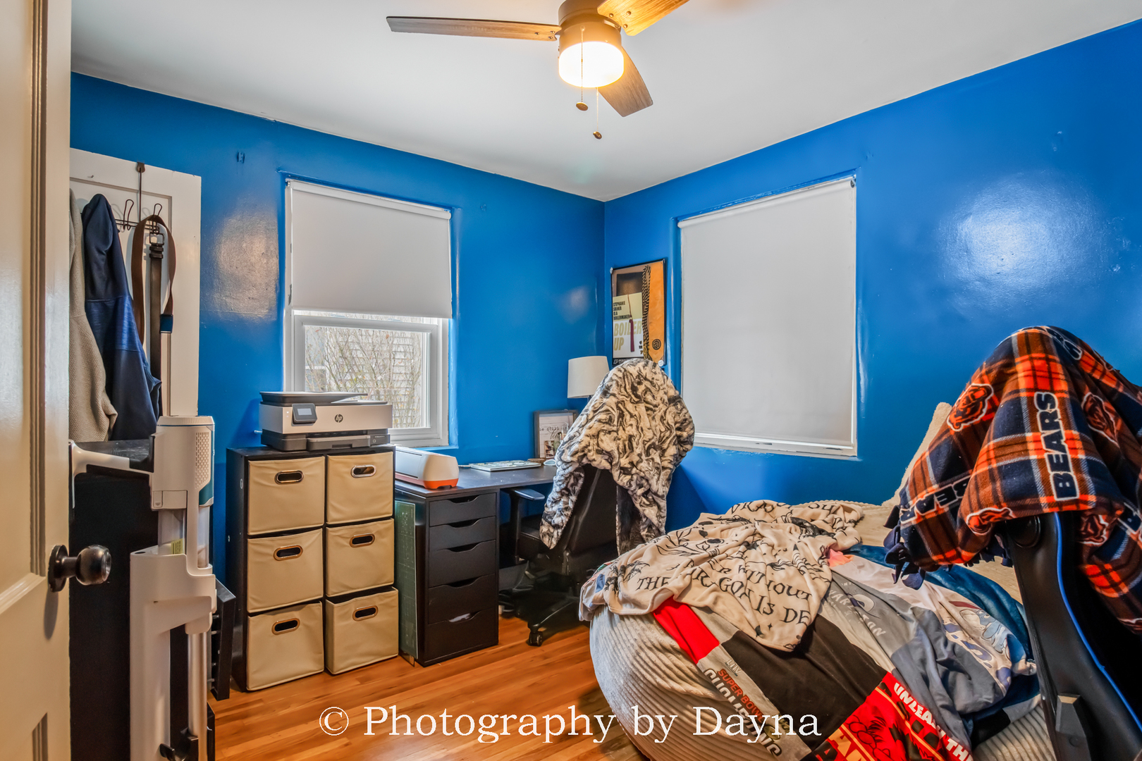 545 South Fraser Avenue Kankakee, IL 60901 - Photo 16 of 33 a bedroom with a bed and wooden floor