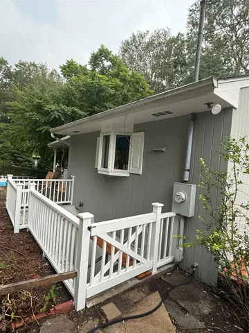 a view of a roof deck