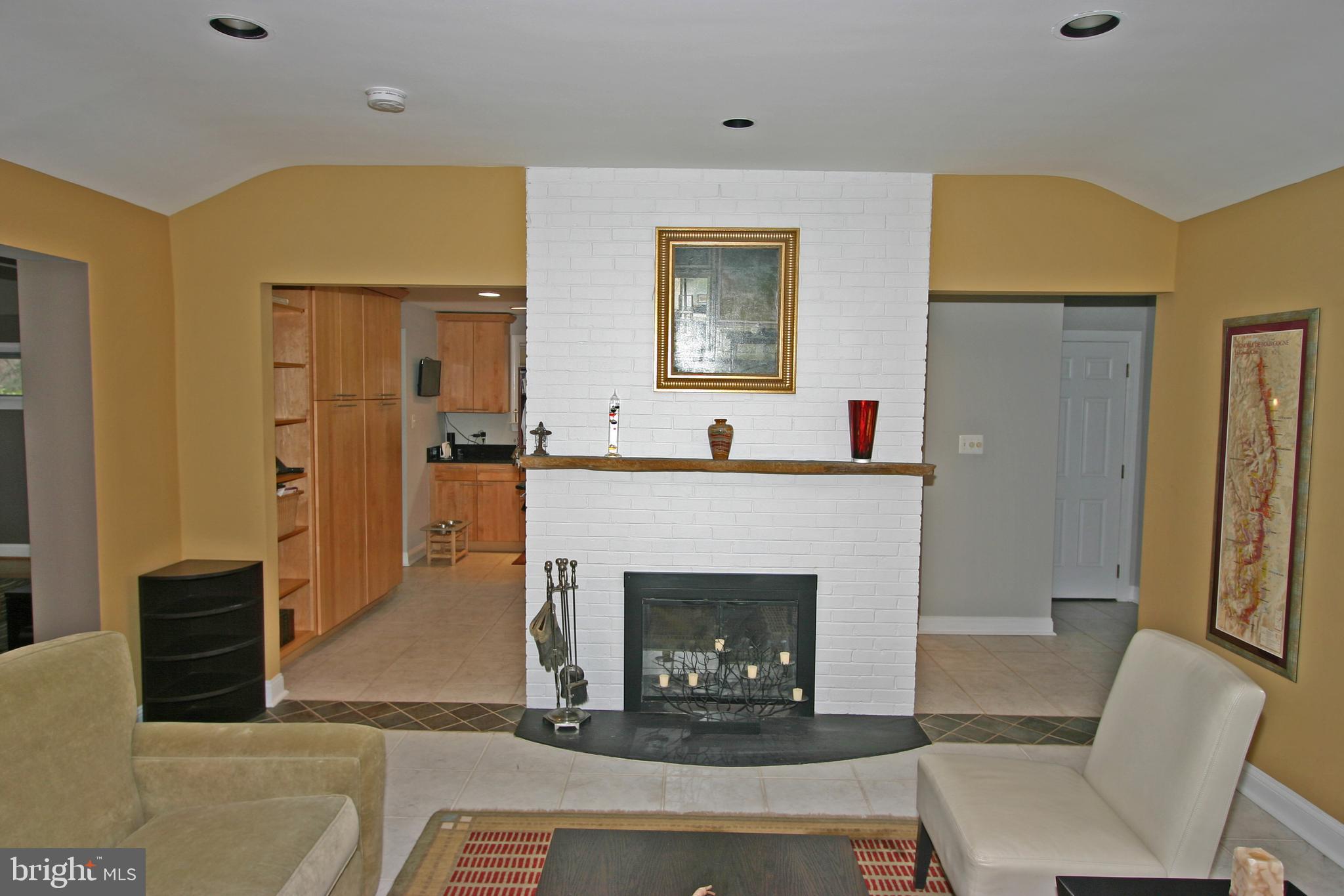 6613 Ridgeway Drive Springfield, VA 22150 - Photo 9 of 56 Living Room with wood-burning fireplace