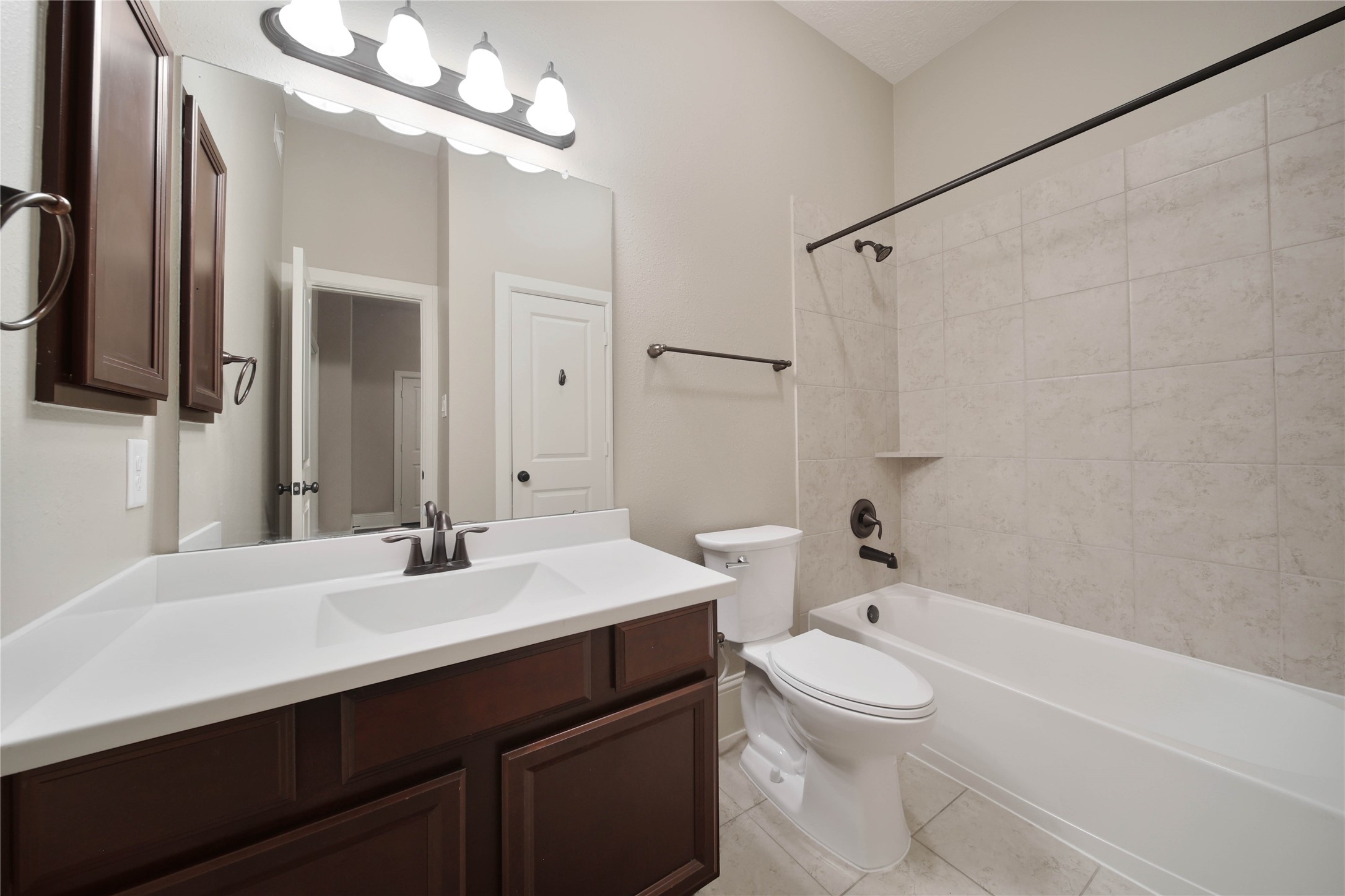 1215 Jake Springs Court Spring, TX 77386 - Photo 24 of 49 This secondary bath is easily accessible by the first two secondary bedrooms.