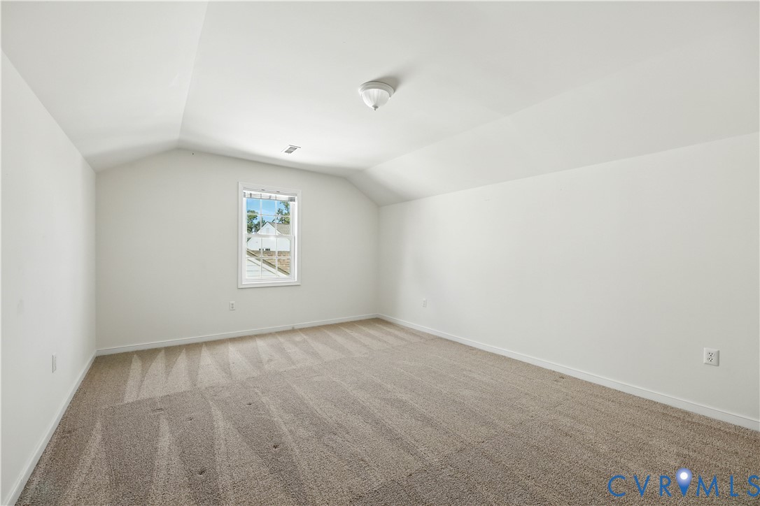 695 Krim Point Loop Midlothian, VA 23114 - Photo 23 of 29 Additional living space with light carpet and vaul