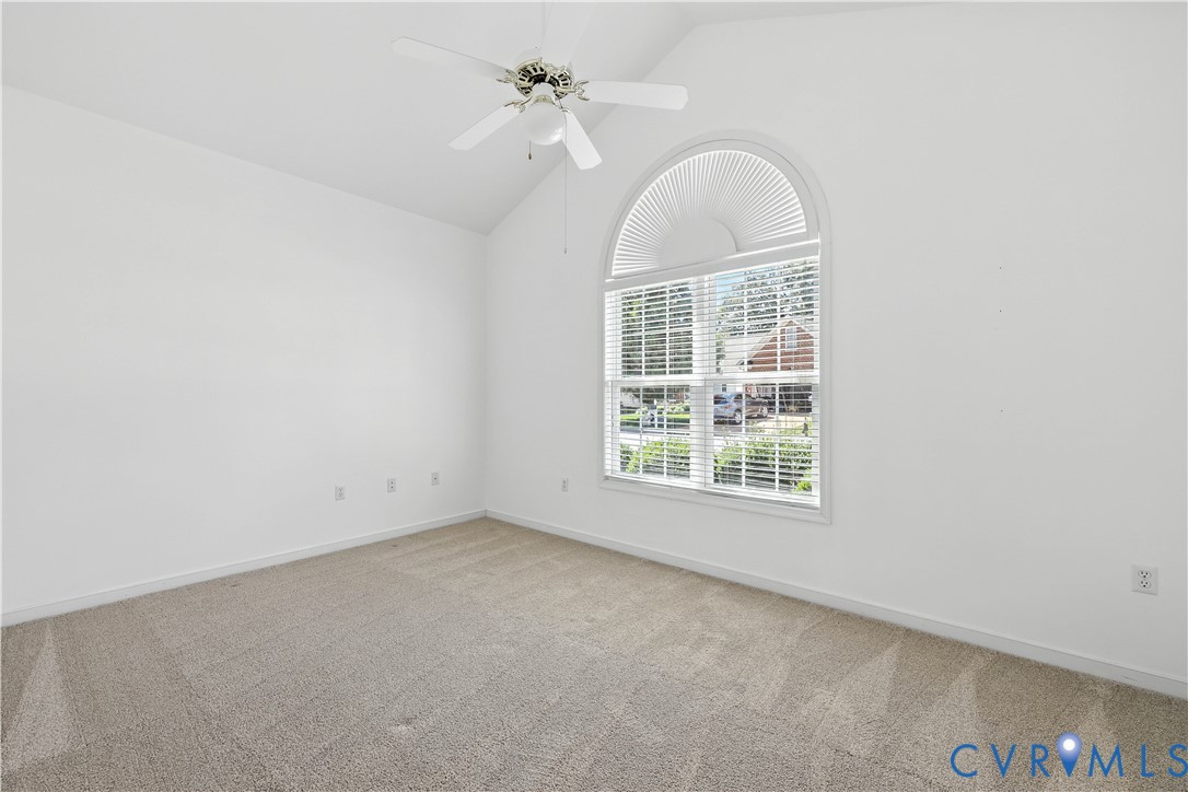 695 Krim Point Loop Midlothian, VA 23114 - Photo 7 of 29 Carpeted empty room with a ceiling fan and high va