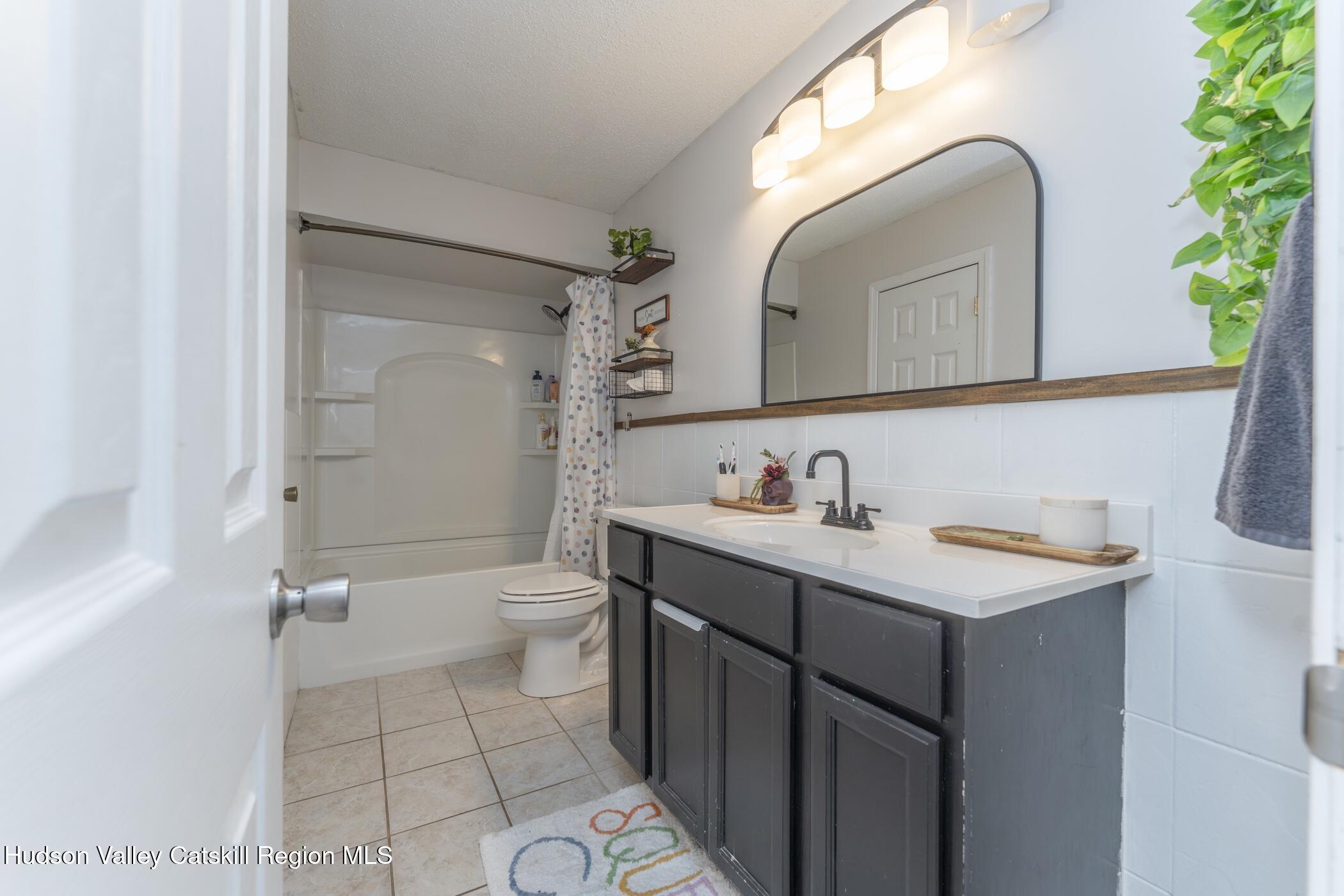 30 Willow Road Saugerties, NY 12477 - Photo 19 of 40 a bathroom with a sink a toilet and a mirror