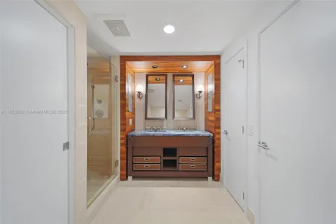 a view of a hallway with entryway