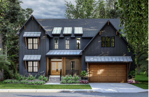 0 Manchester Road Lake Zurich, IL 60047 - Photo 3 of 6 a front view of a house with a yard and garage