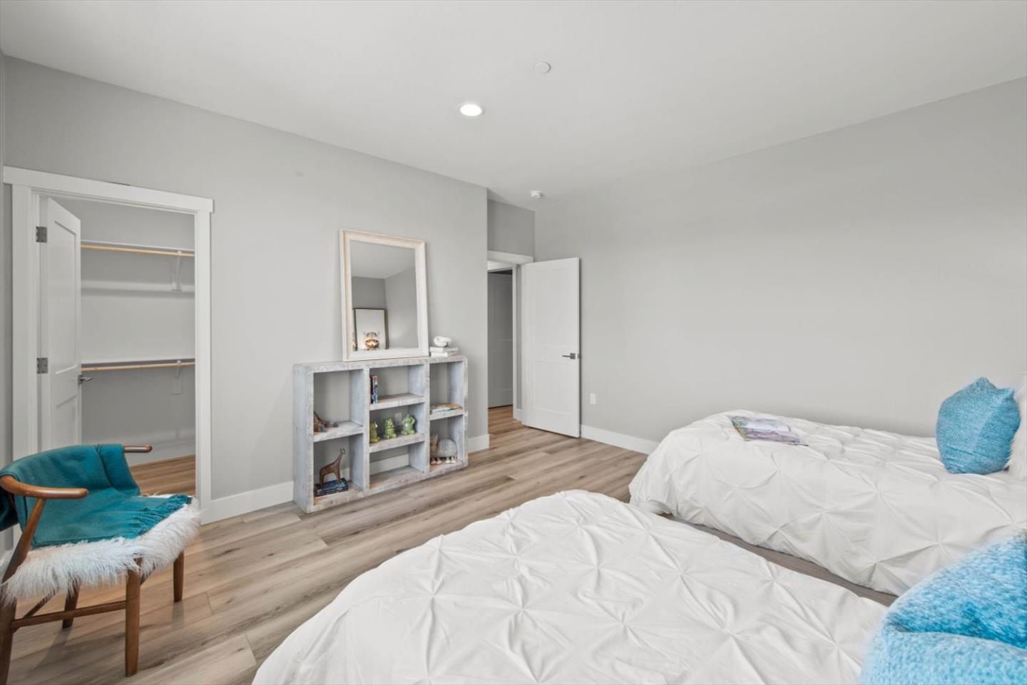 9515 Faria Preserve Parkway San Ramon, CA 94583 - Photo 49 of 84 a bedroom with a bed and a view of kitchen