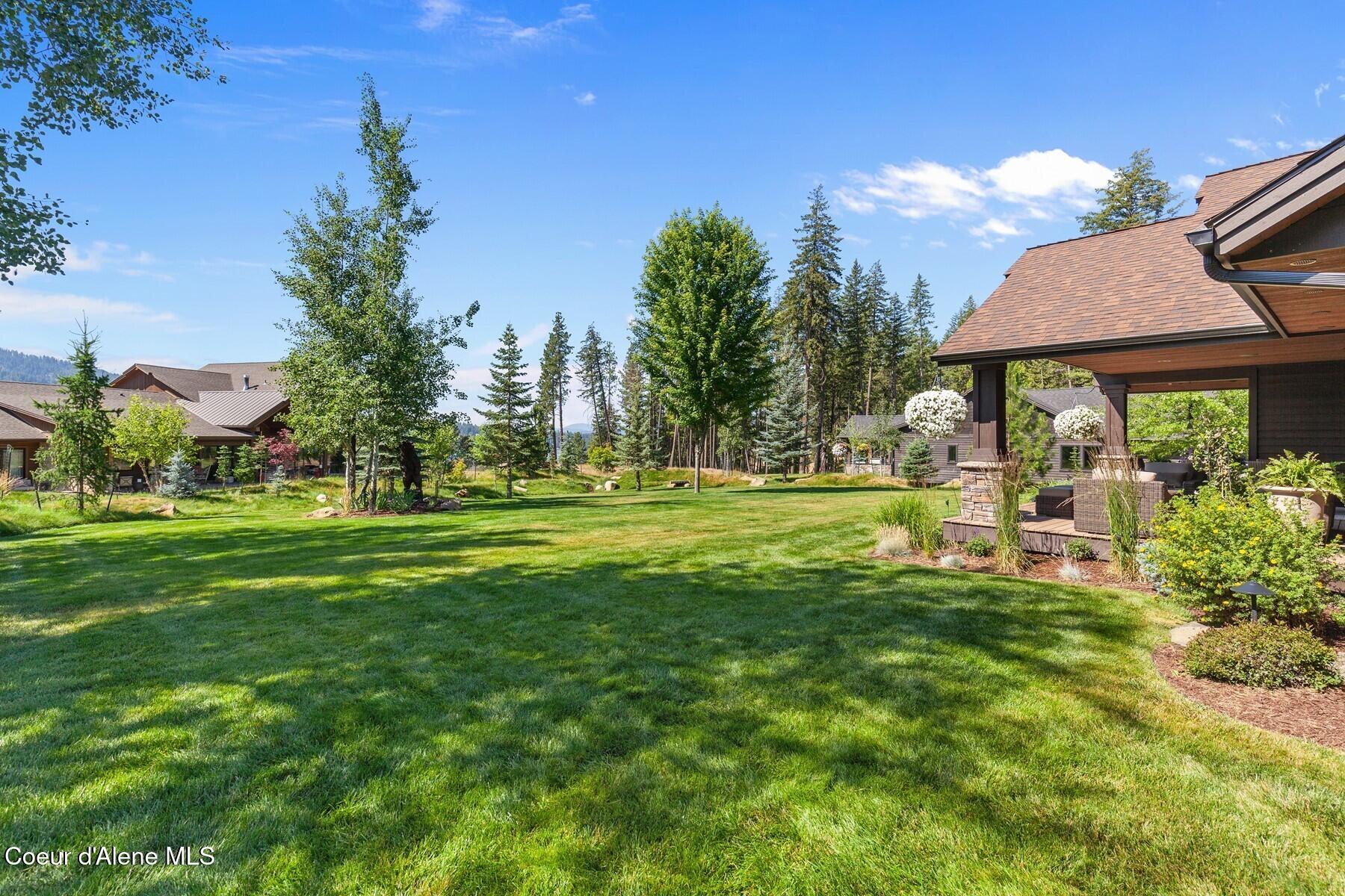 3674 East Basin Falls Road Hayden, ID 83835 - Photo 45 of 70 Manicured Grounds with Patio
