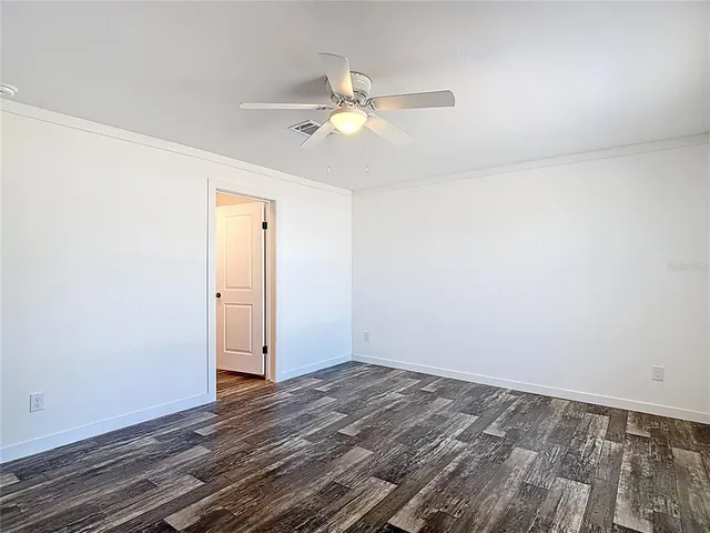 wooden floor in an empty room