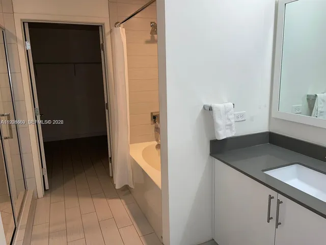 a view of walk in closet