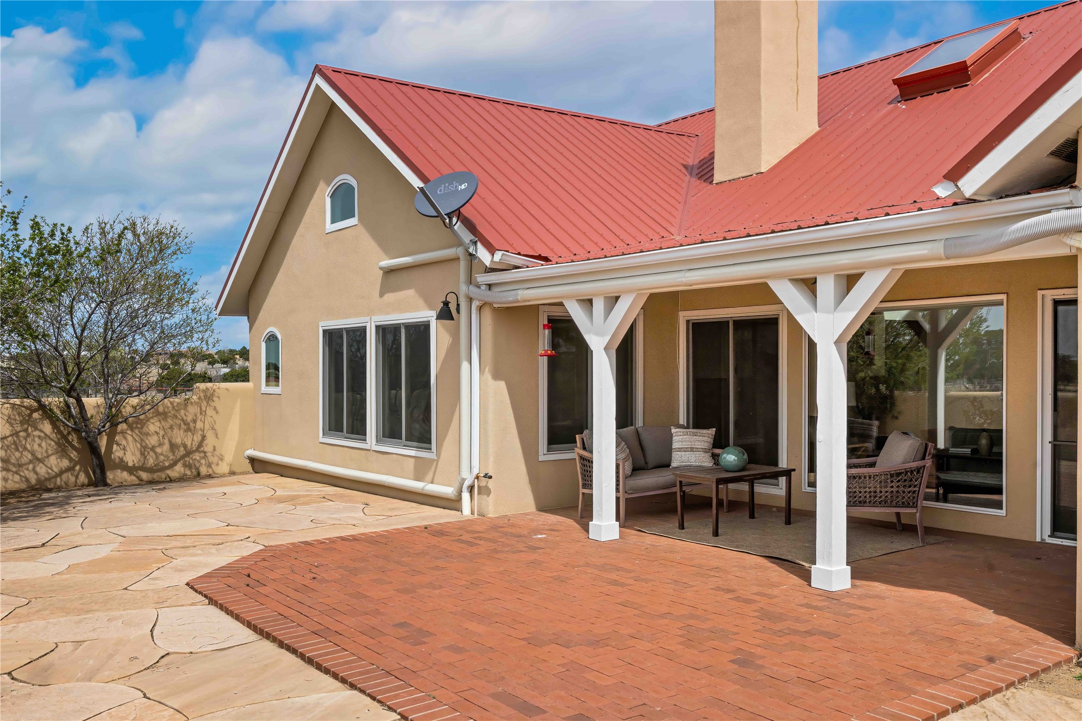 133 Jacinto Road Santa Fe, NM 87508 - Photo 11 of 46 Back courtyard off of the living space