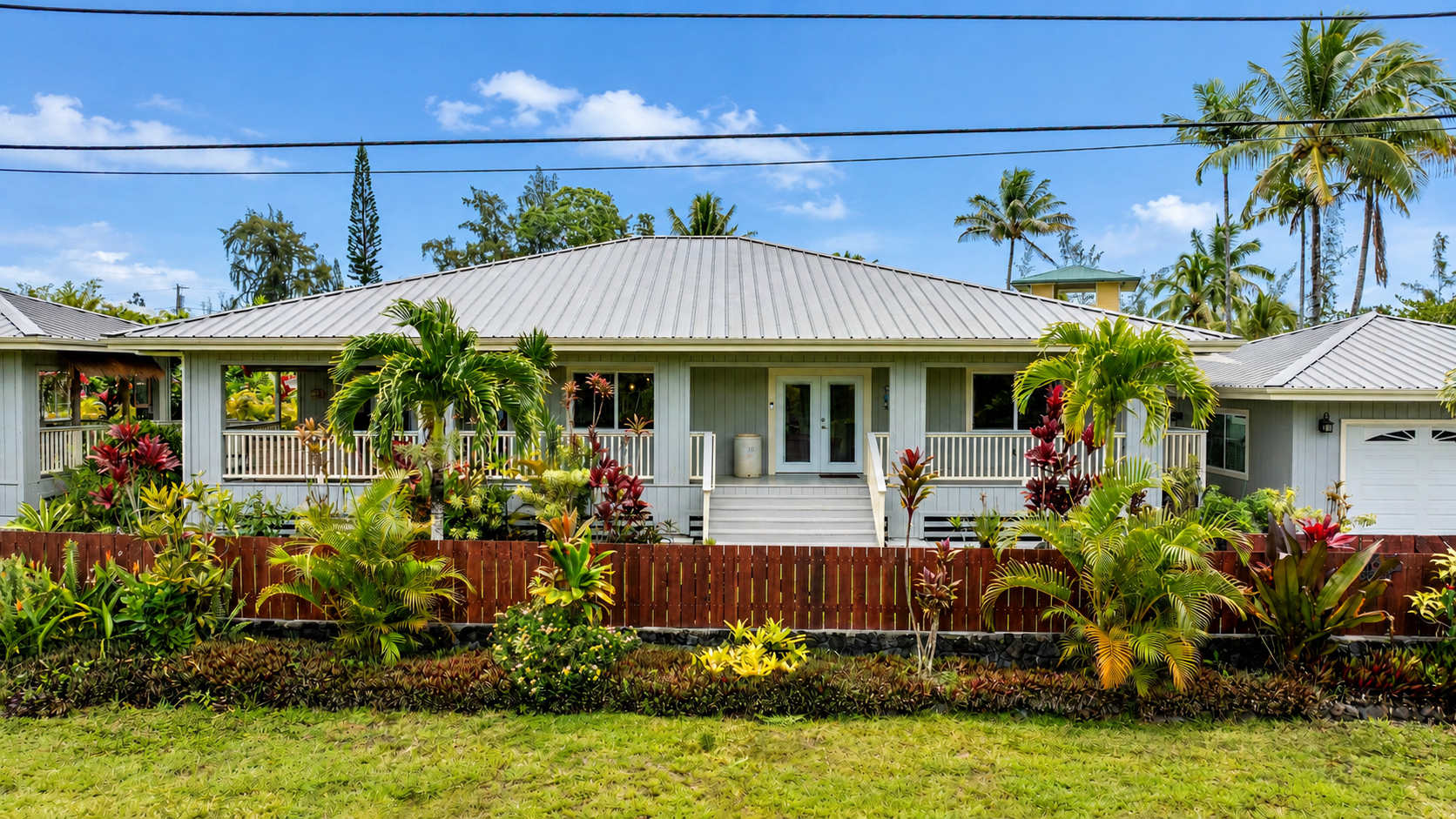 a front view of a house with a porch