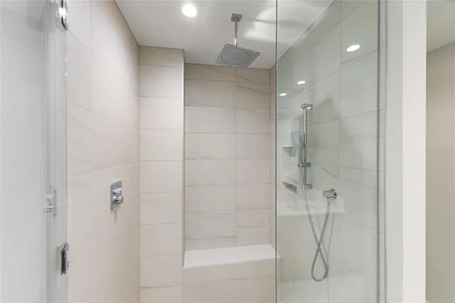 a view of a room with a table and chair