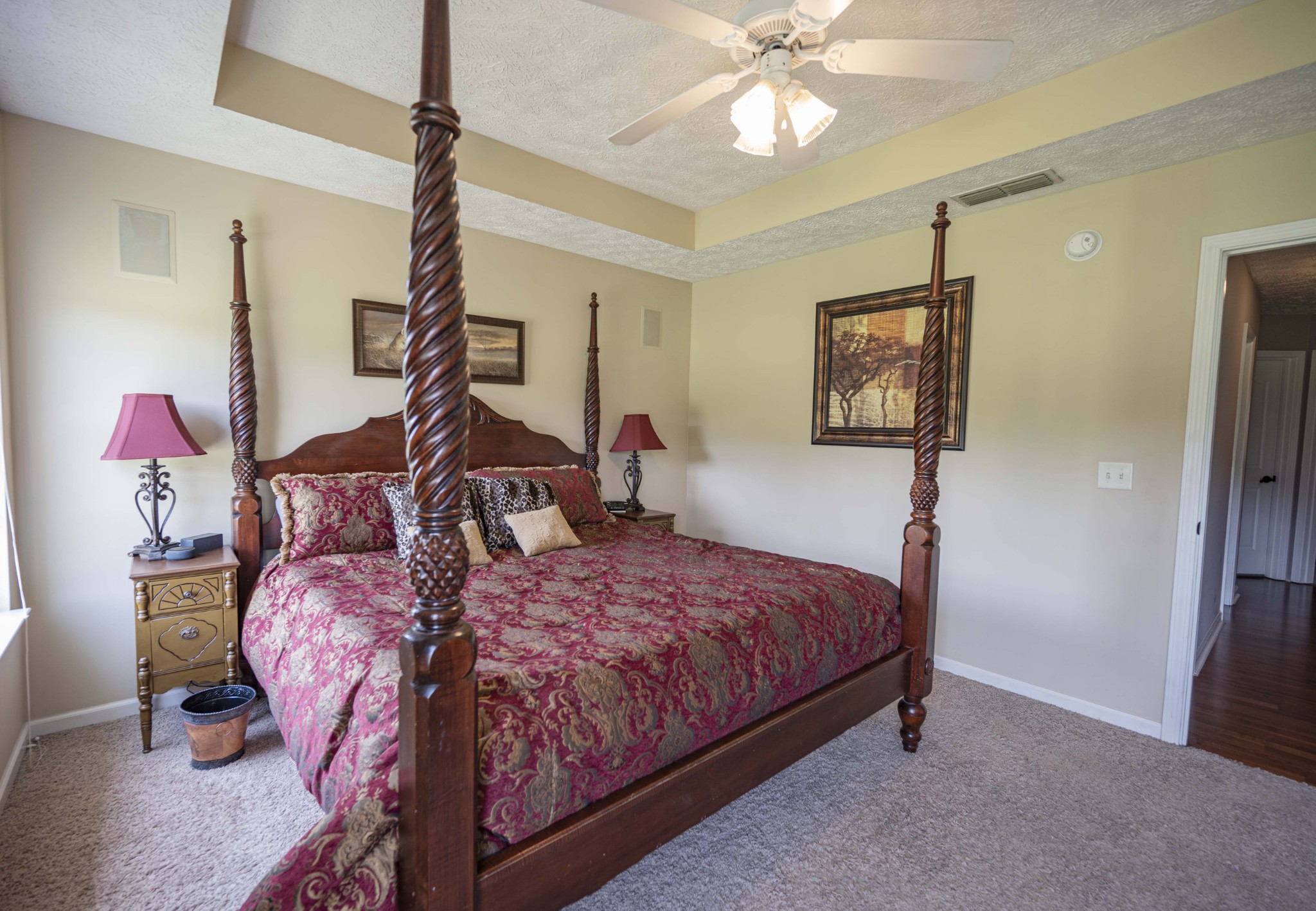 1237 Macduff Drive Murfreesboro, TN 37128 - Photo 9 of 20 a bedroom with a bed and a chandelier