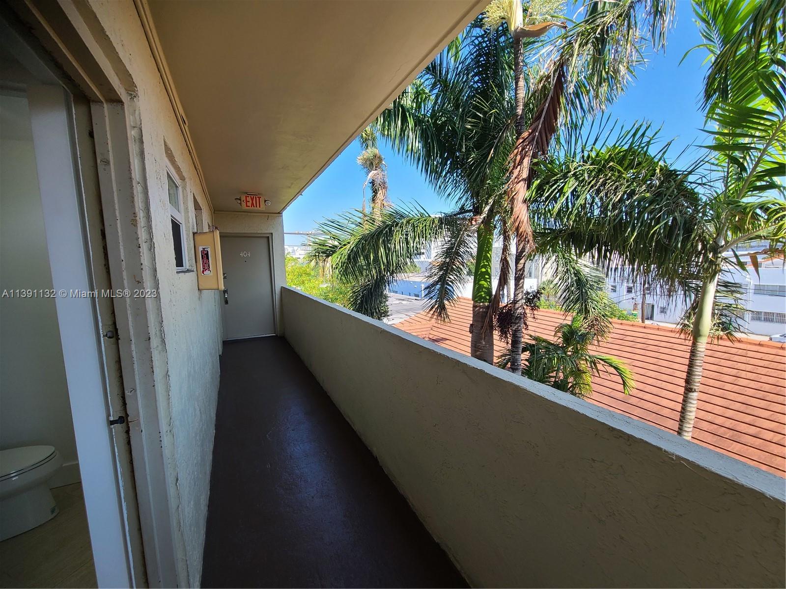 1612 Jefferson Avenue, Unit 403 Miami Beach, FL 33139 - Photo 46 of 55 a view of balcony with a potted plant