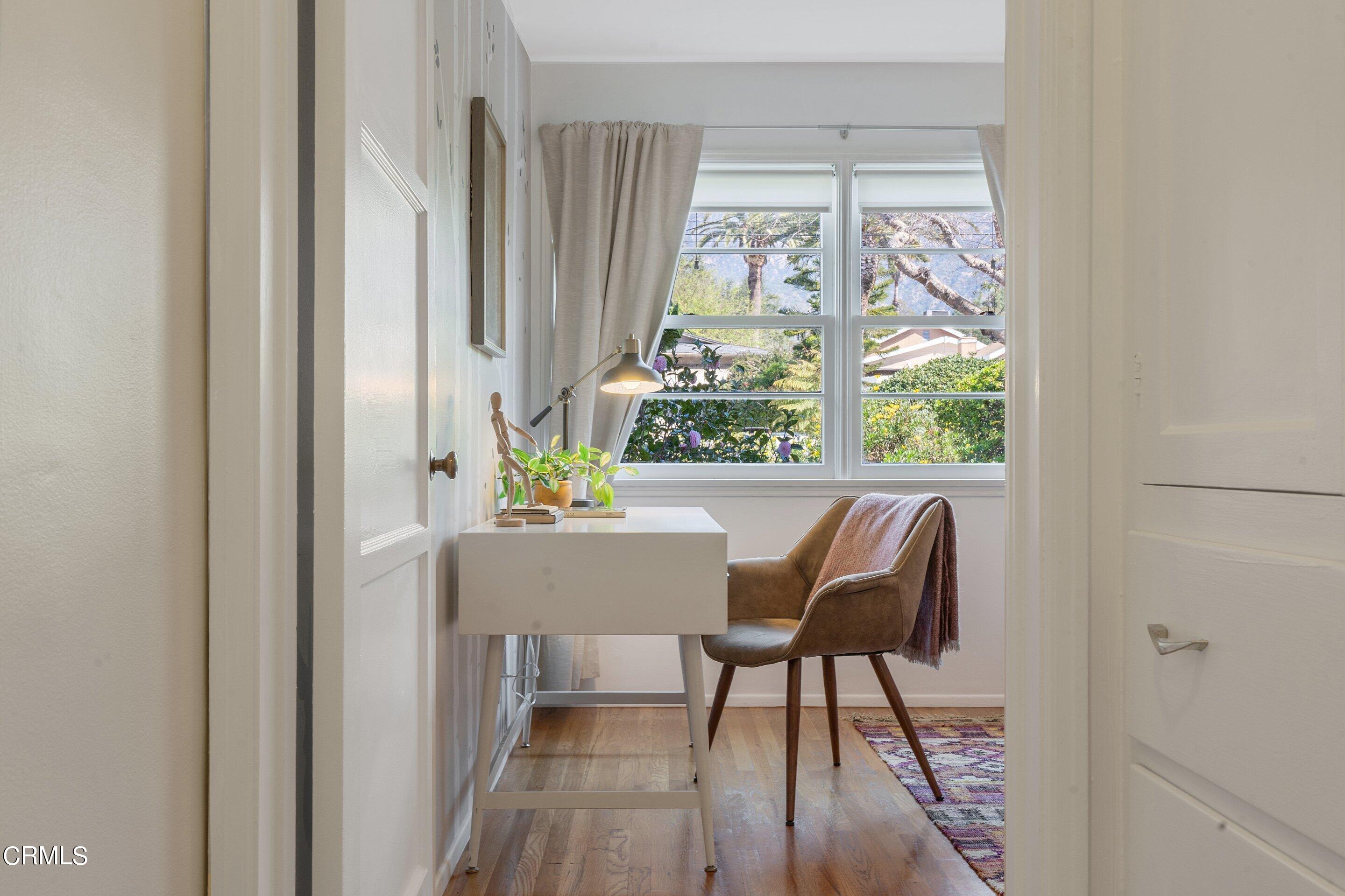 1532 Atchison Street Pasadena, CA 91104 - Photo 27 of 45 a view of a dining room with furniture window and wooden floor