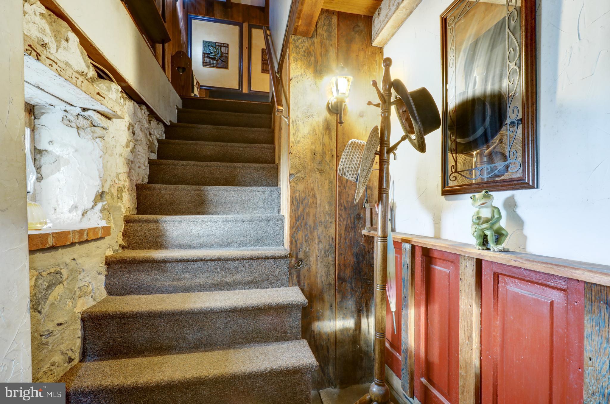 44 Frogtown Road Paradise, PA 17562 - Photo 85 of 86 Charming staircase with rustic accents.