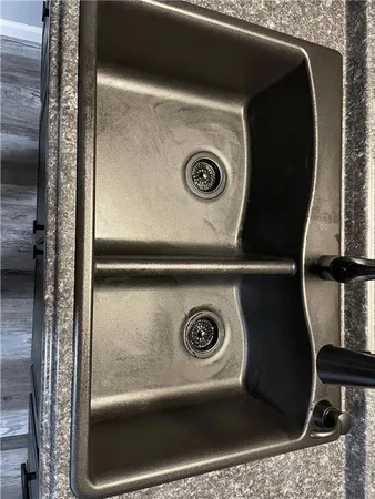 a close view of washer and dryer